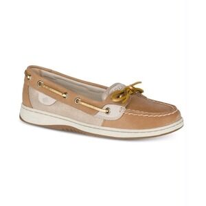 NEW! Sperry Women's Angelfish Boat Shoes Metallic Linen STS81754 Size 9.5M $110